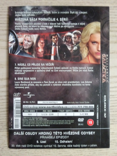 BATTLESTAR GALACTICA 4. SEZÓNA, 7-8 EPIZODA, DVD FILM