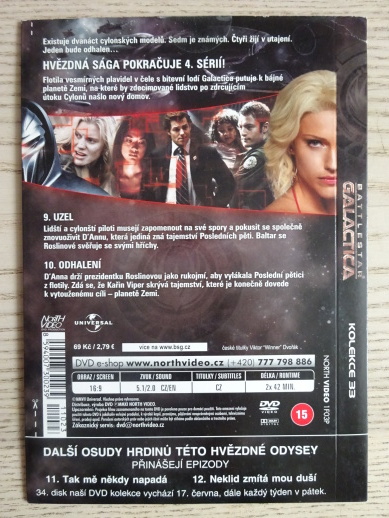 BATTLESTAR GALACTICA 4. SEZÓNA, 9-10 EPIZODA, DVD FILM