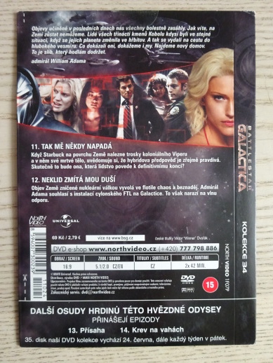 BATTLESTAR GALACTICA 4. SEZÓNA, 11-12 EPIZODA, DVD FILM