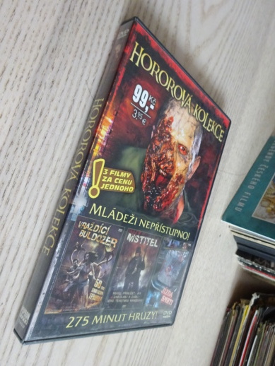 HOROROVÁ KOLEKCE: VRAŽDÍCÍ BULDOZER, MSTITEL, JÍZDA SMRTI, DVD FILM HOROR