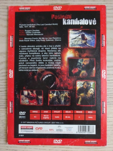 POSLEDNÍ KANIBALOVÉ, DVD FILM