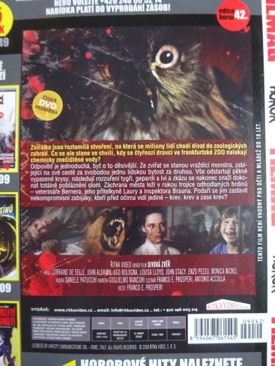 DIVOKÁ ZVĚŘ, DVD FILM HOROR