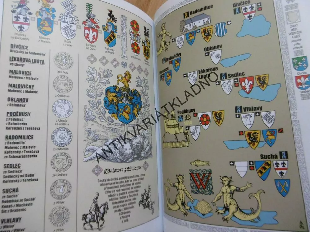 ERBOVNÍ MAPA HRADŮ, ZÁMKŮ, A TVRZÍ V ČECHÁCH 9., MYSLIVEČEK