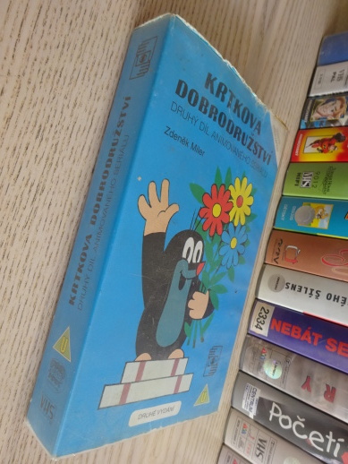 KRTKOVA DOBRODRUŽSTVÍ, KRTEK, VHS VIDEOKAZETA