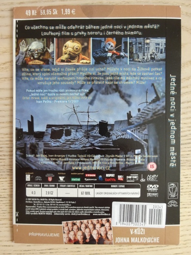 JEDNÉ NOCI V JEDNOM MĚSTĚ, DVD FILM ČR