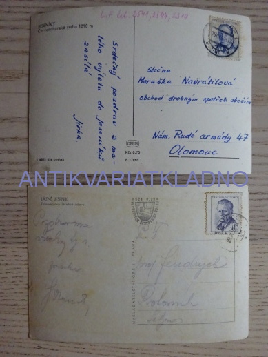 JESENÍK, LÁZNĚ, JESENÍKY, ČERVENOHORSKÉ SEDLO, 2 KUSY