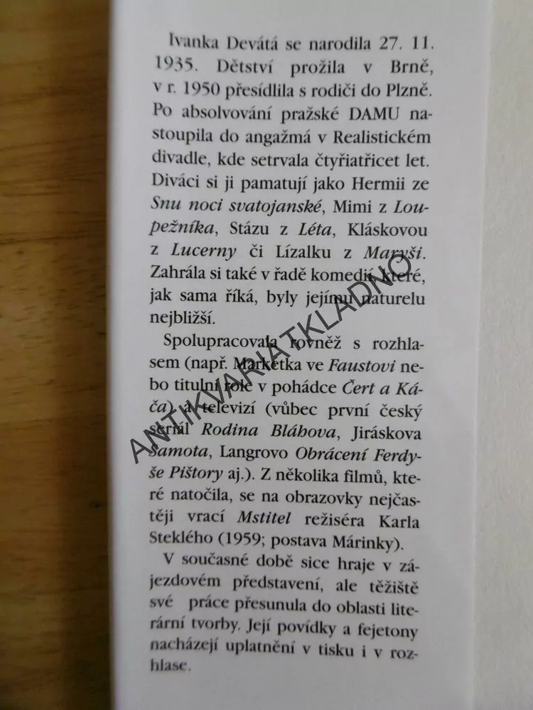 RODINNÝ PODNIK, IVANKA DEVÁTÁ