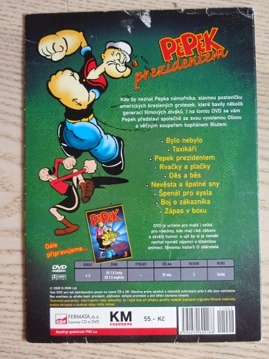 PEPEK PREZIDENTEM 2, PEPEK NÁMOŘNÍK, DVD FILM 