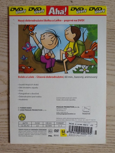 BOLEK A LOLEK, ÚŽASNÁ DOBRODRUŽSTVÍ, DVD FILM