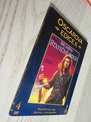 STATEČNÉ SRDCE, MEL GIBSON, DVD FILM