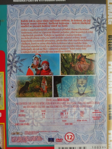 SNĚHOVÁ KRÁLOVNA, DVD FILM