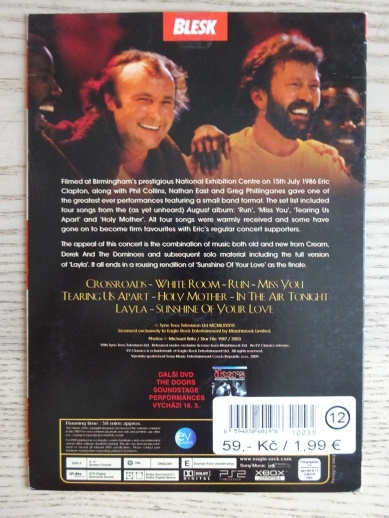 ERIC CLAPTON AND FRIENDS 1986, DVD HUDBA