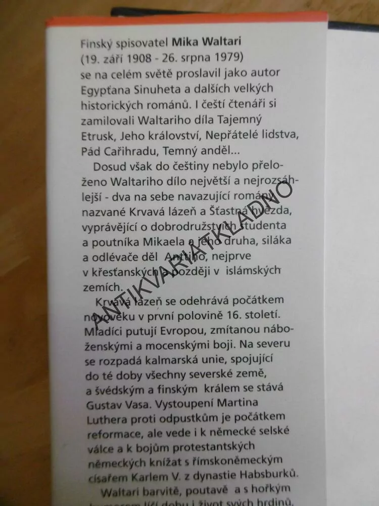 KRVAVÁ LÁZEŇ, MIKA WALTARI, 