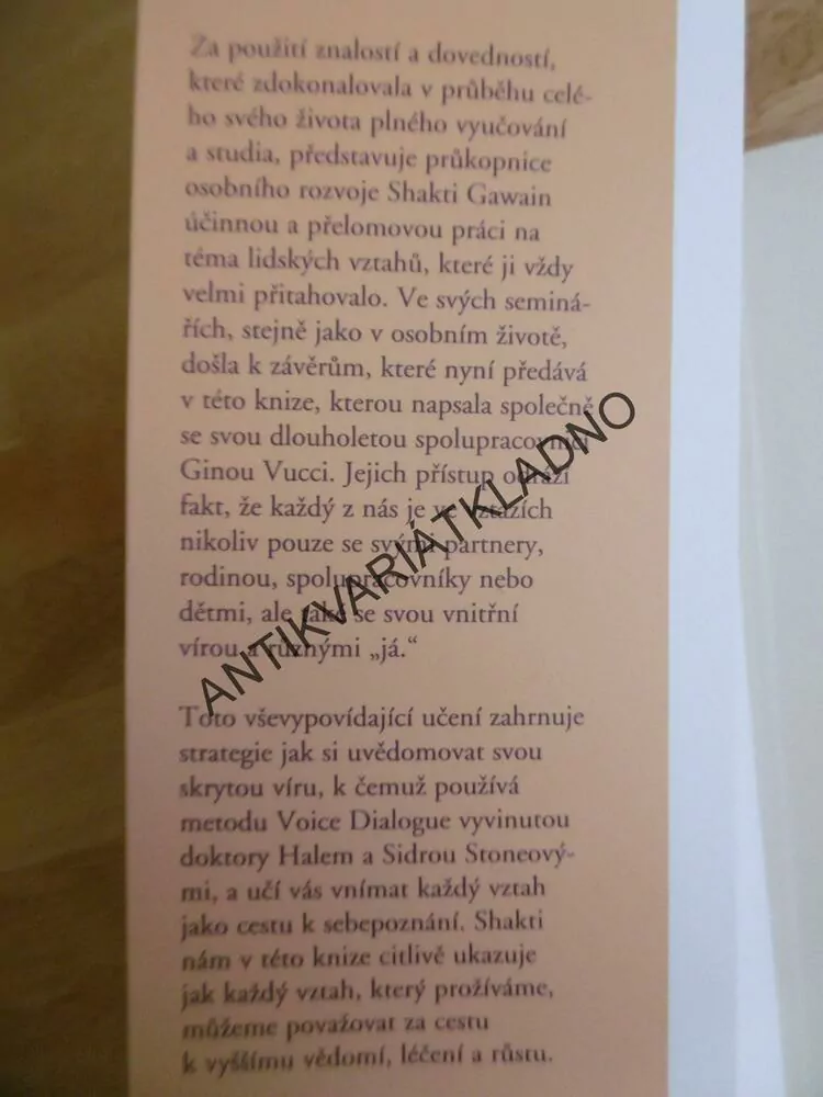 PROŽIJTE LÁSKYPLNÉ VZTAHY, SHAKTI GAWAIN