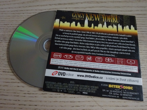 GANGY NEW YORKU, DVD FILM
