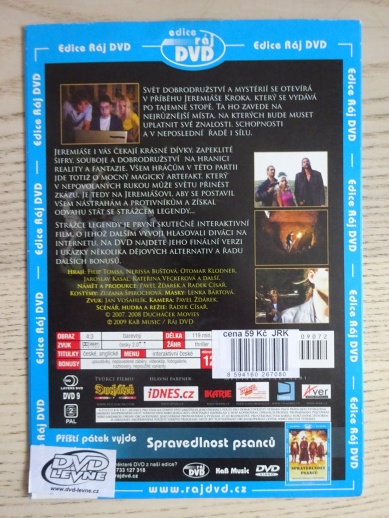 STRÁŽCE LEGENDY, DVD FILM ČR
