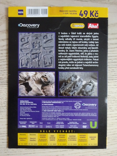 EGYPT, VZKŘÍSENÁ NEFERTITI, DVD FILM DOKUMENT
