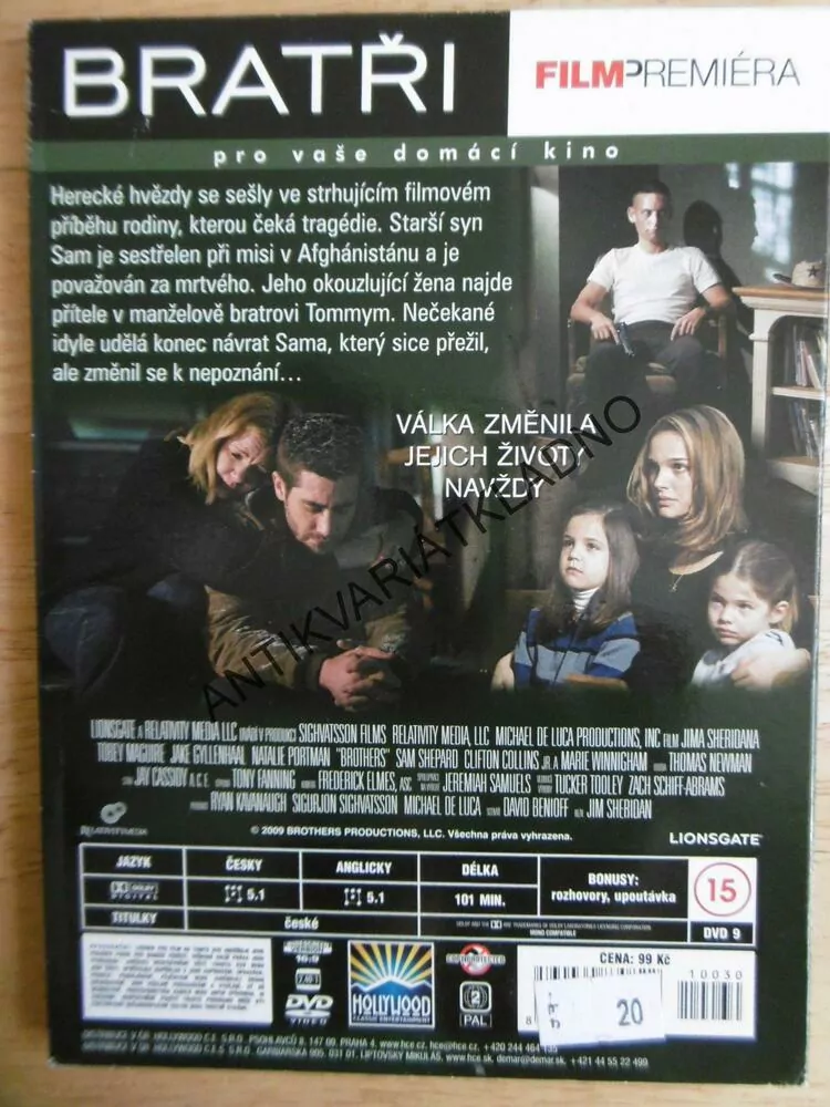 BRATŘI, DVD FILM 