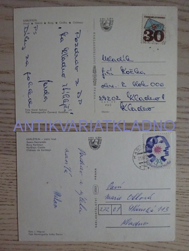 KARLŠTEJN, OKRES BEROUN, 2 KUSY