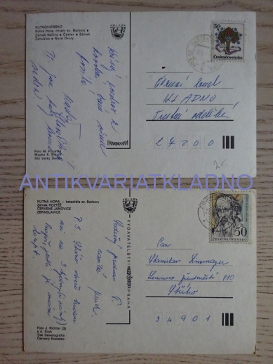 KUTNOHORSKO, KUTNÁ HORA, ZÁMEK KAČINA, 2 KUSY