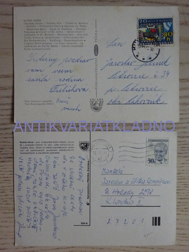 KUTNÁ HORA, CHRÁM SVATÉ BARBORY, 2 KUSY