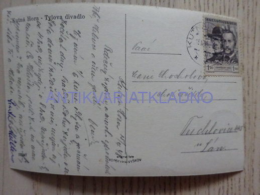 KUTNÁ HORA, TYLOVO DIVADLO, 1948