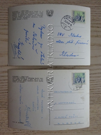 KOKOŘÍN, OKRES MĚLNÍK, 2 KUSY