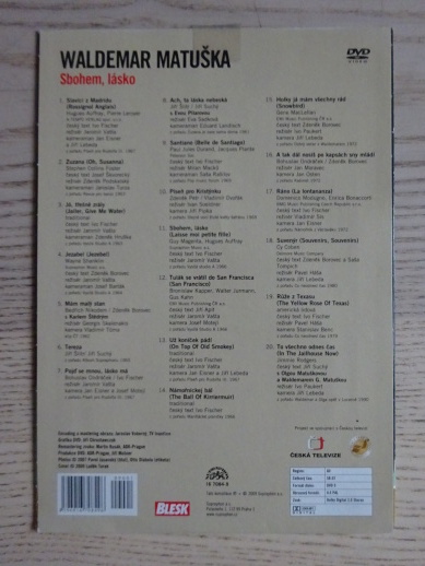 WALDEMAR MATUŠKA, SBOHEM, LÁSKO, DVD HUDBA