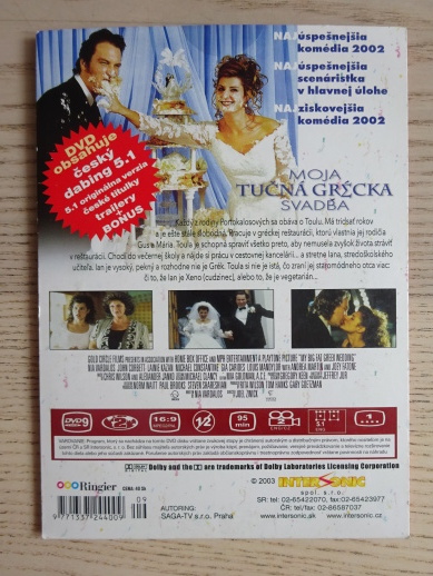MOJE TLUSTÁ ŘECKÁ SVATBA, DVD FILM