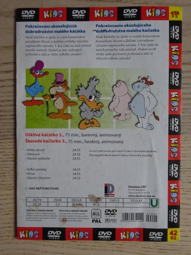 OŠKLIVÉ KÁČÁTKO 3., DVD FILM