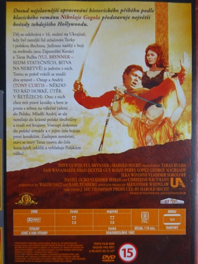 TARAS BULBA, DVD FILM