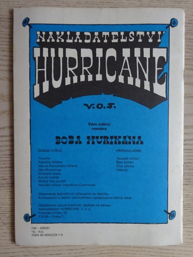 NEJVĚTŠÍ PŘÍPAD INSPEKTORA CUMMINSE, BOB HURIKÁN, 1991, **an