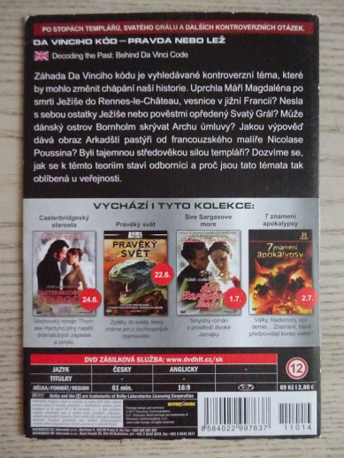 DAVINCIHO KÓD, PRAVDA NEBO LEŽ, DVD FILM