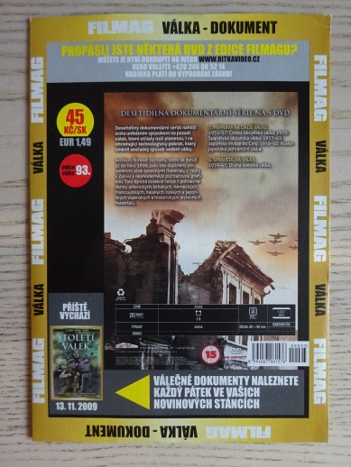 STOLETÍ VÁLEK 2, 1931-1945, DOKUMENT DVD FILM 2. SVĚT. VÁLKA