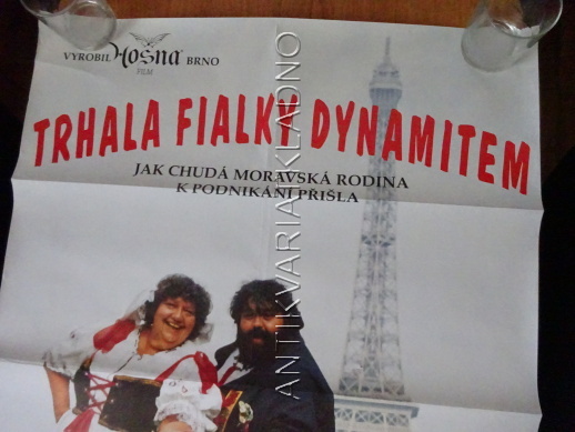 TRHALA FIALKY DYNAMITEM, HELENA RŮŽIČKOVÁ, PLAKÁT 9C