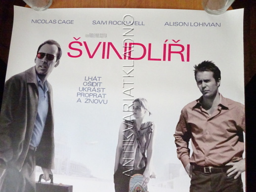 ŠVINDLÍŘI, NICHOLAS CAGE, SAM ROCKWELL, PLAKÁT 17C