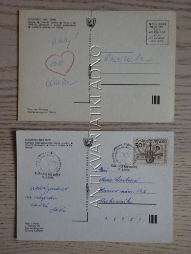 KLÁŠTEREC NAD OHŘÍ, OKRES CHOMUTOV, 2 KUSY