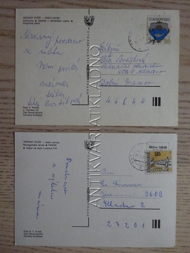 KRÁSNÝ DVŮR, OKRES LOUNY, 2 KUSY