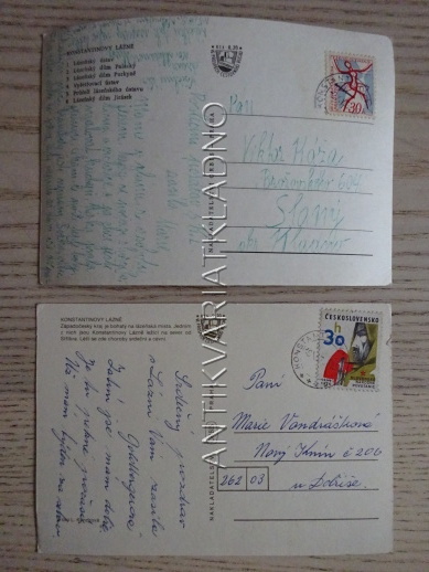 KONSTANTINOVY LÁZNĚ, OKRES TACHOV, 2 KUSY