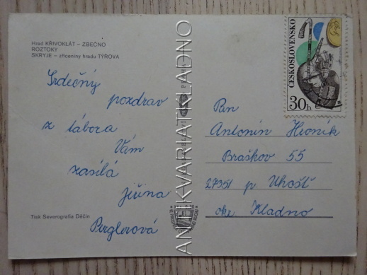 KŘIVOKLÁT, ZBEČNO, ROZTOKY, TÝŘOV, SKRYJE, OKRES BEROUN, BEROUNKA