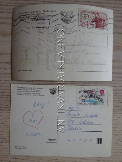 KONĚPRUSY, KONĚPRUSKÉ JESKYNĚ, OKRES BEROUN, 2 KUSY