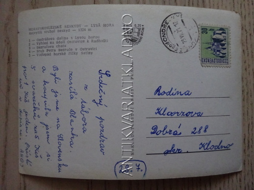 LYSÁ HORA, BEZRUČŮV KRAJ, OKRES FRÝDEK-MÍSTEK