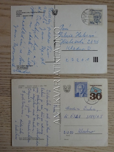 LOUČEŇ, OKRES NYMBURK, 2 KUSY