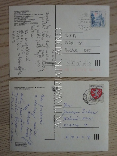 LITOMĚŘICE, ZAHRADA ČECH, 2 KUSY