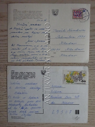 LIPNO, OKRES ČESKÝ KRUMLOV, 2 KUSY