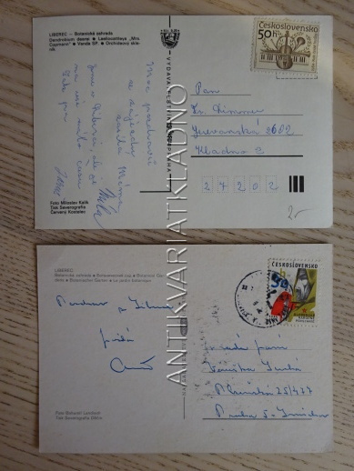 LIBEREC, BOTANICKÁ ZAHRADA, 2 KUSY