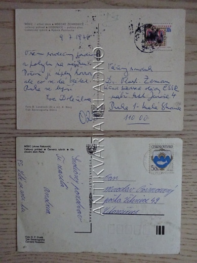 MŠEC, LODENICE, MŠECKÉ ŽEHROVICE, OKRES RAKOVNÍK, 2 KUSY