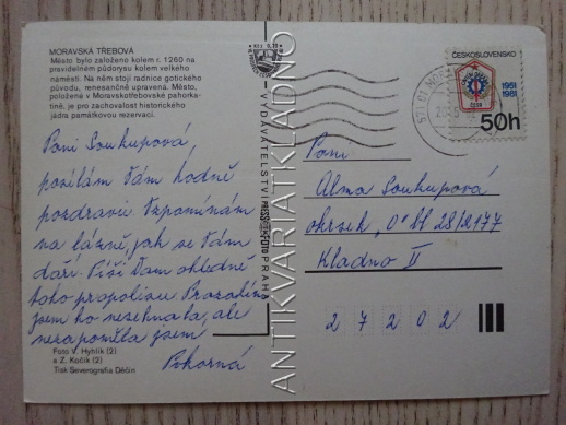 MORAVSKÁ TŘEBOVÁ, OKRES SVITAVY
