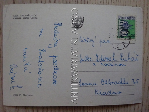 MALÉ SVATOŇOVICE, OKRES TRUTNOV, ČAPEK