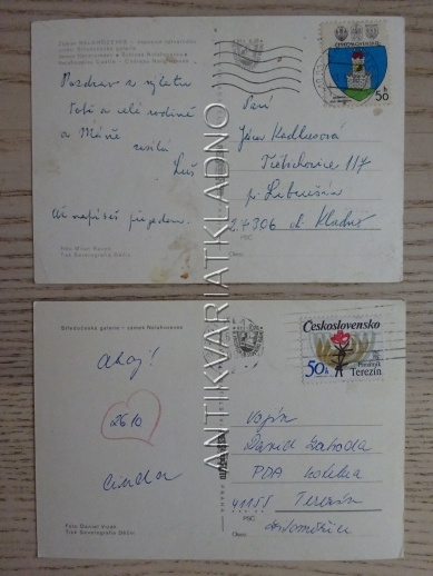 NELAHOZEVES, OKRES MĚLNÍK, ZÁMEK, 2 KUSY